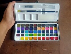 Infinity Kid's Watercolor Paint Set with Brush (50)